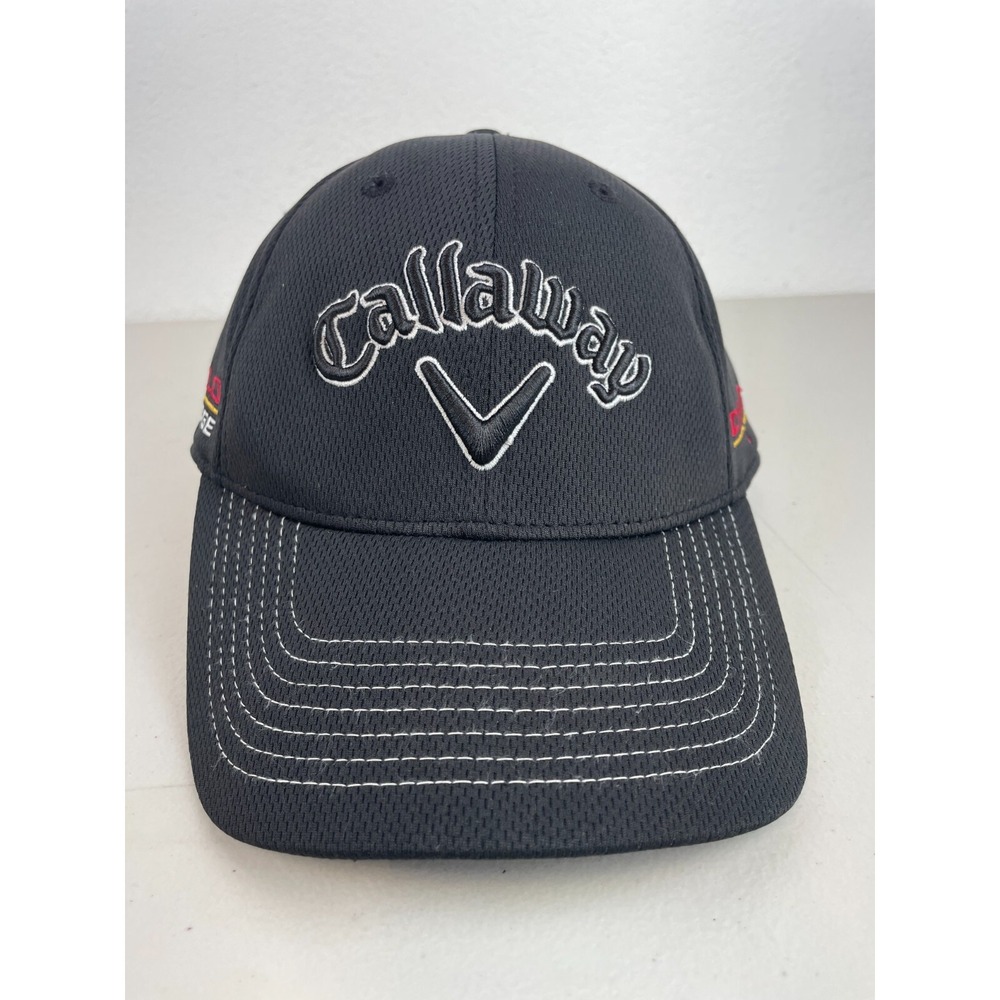 Callaway‎ Golf Hat Cap Black White Logo Diablo Edge One Size Tek Flex